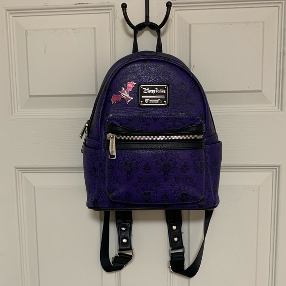 haunted mansion wallpaper backpack